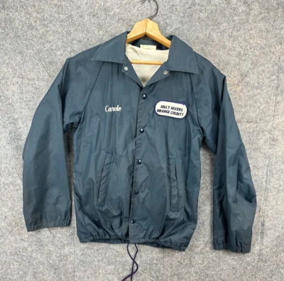 Vintage Windbreaker Cali Square Dancer Eastern Wear Guard Jacket S Mens Navy - Image 1 of 4