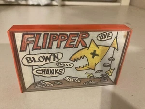 Flipper Blow'n Chunks Live Cassette Tape ROIR A126 Yellow Shell 1984 Sludge Punk - Picture 1 of 7