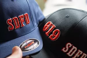 CUSTOM PERSONALIZED 3D FLEXFIT Firefighter Fire Department Hat - Picture 1 of 8