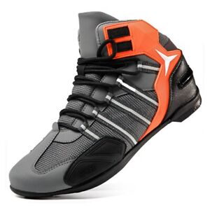 Men's Motorcycle Boots Motorbike Breathable Riding Touring Biker Casual Shoes 