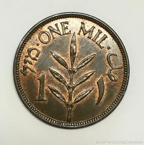 1935 Palestine 1 Mil Bronze Coin Uncirculated Condition - Picture 1 of 3