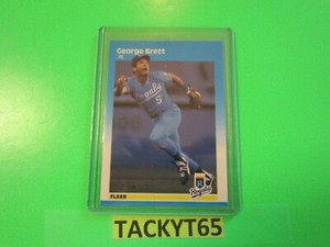 GEORGE BRETT (KC ROYALS) 1987 FLEER CARD NUMBER 366