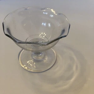 Blumenrand Manganganglas Stielkelch Vintage Dekor - Bild 1 von 6