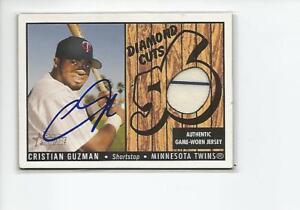CRISTIAN GUZMAN Autographed Signed 2003 Heritage Jersey card Minnesota Twins COA