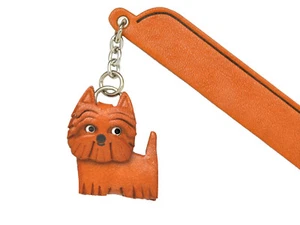 Westie Leather dog Charm Bookmarker *VANCA* Made in Japan #61765 - Picture 1 of 10