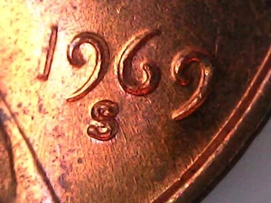 Centavo Lincoln S 1969, ¿posible error de doble matriz DDO? Pic Is Penny You Will Get - Imagen 1 de 2