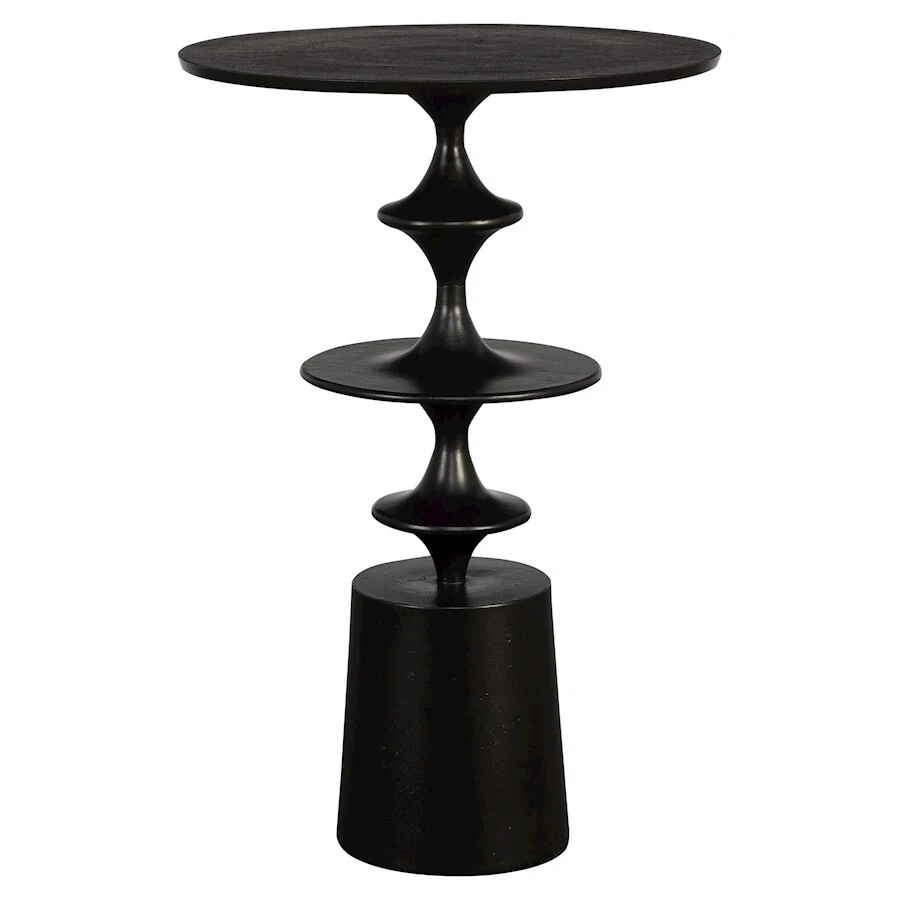 Uttermost Flight Accent Table, Satin Black - 22921 - Image 1 of 1