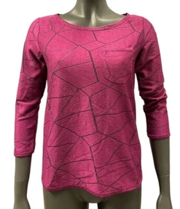 Camisa de mujer manga larga manga larga blusa RAINBOW púrpura NUEVA talla XS S - Imagen 1 de 2