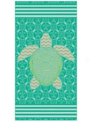 Nueva Toalla de Playa Tortuga Marina Verde Algodón Baño Piscina REGALO Océano Honu Tortugas Motivo Foto 1 de 4