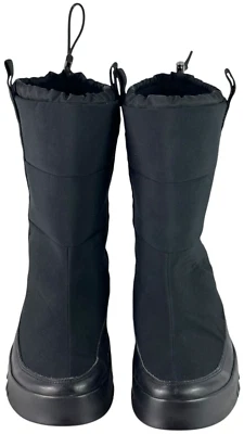 普拉达 Linea Rossa 黑色尼龙绗缝雪地靴 Apres 滑雪 10.5UK - 11.5US — 第 1/4 张图片