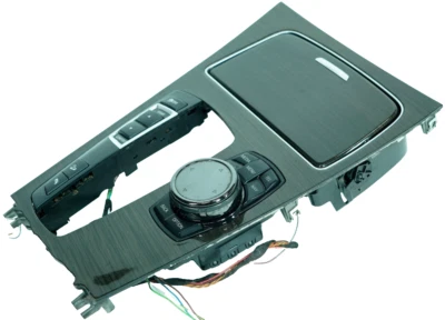 09-15 BMW 750i xDrive OE Interruptor de medios Controlador Bisel Portavasos Panel de ajuste 5112 Foto 1 de 4