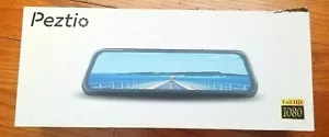 Peztio Specchio Dash Cam Anteriore e Posteriore, 1080P FHD 9,66 Pollici Full Touch Screen - Foto 1 di 10