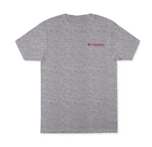 Columbia Men Bison Graphic T-Shirt -Grey Heather Size S - Picture 1 of 3