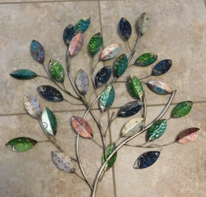 25-701 Retro Kobolo Wall Picture Wall Decoration Metal Tree Hanging 24" x 24" - Picture 1 of 4
