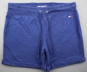 Pantalones cortos deportivos Tommy Hilfiger para mujer con cordón y puños azules talla XL (35x6) - Imagen 1 de 6