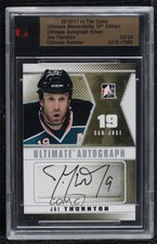 2010-11 ITG Ultimate Memorabilia 10th Edition Auto Silver /24 Joe Thornton Auto