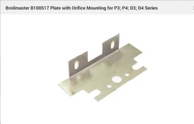 Parrilla de gas Broilmaster B100517 placa de montaje de orificio para serie P3 P4 D3 D4 Foto 1 de 2