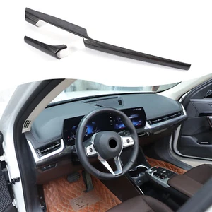 ABS Black Wood Grain Interior Dash Trim cover Set For BMW X1 U11 2023-2025 - Picture 1 of 10