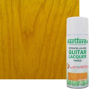 Laca para guitarra Dartfords amarillo claro nitrocelulosa 400 ml aerosol - Imagen 1 de 3