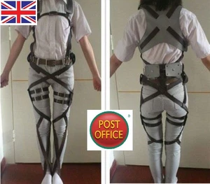 Verstellbar Attack On Titan Shingeki No Kyojin Cosplay Hosenträgergurte Riemen - Bild 1 von 1