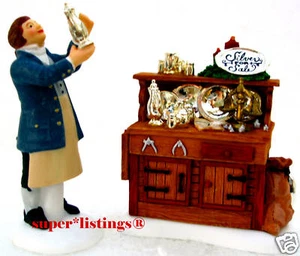 Dept. 56 Silver For Sale Set of 2 Retired 2001 New England 56650 New in Box - Picture 1 of 11