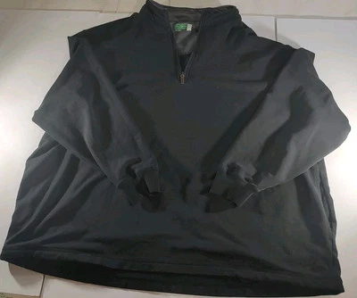 Ben Hogan Long Sleeve Pullover Black Knit  1/4 Zip Size 2XL - Image 1 of 4