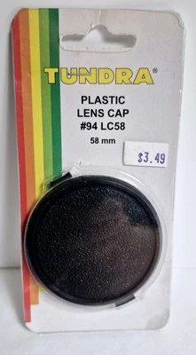 Tundra LC-58 #94 58mm Snap-on Front Lens Cap Genuine Camera Cover Accessory NEW - Image 1 of 4