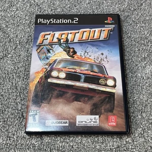 FlatOut Sony PlayStation 2 Complete In Box Tested Working CIB With Manual - Picture 1 of 5