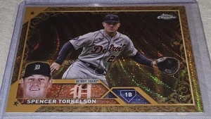 SPENCER TORKELSON 2023 TOPPS GILDED CHROME 128 GOLD WAVE /75 TIGERS - Picture 1 of 10