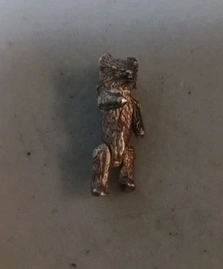 Vintage Sterling Teddy Bear Kinetic Charm CJC J-13 (10) - Picture 1 of 3
