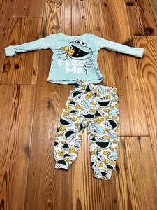 Pigiama Sesame Street Cookie Monster "Nutrimi" 2 Pezzi, 18 Mesi Ragazzo - Foto 1 di 7