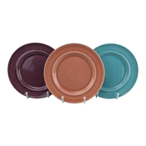 "Juego de 3 platos de ensalada rosa vintage Metlox Colorstax California EE. UU. 7 3/4""" - Imagen 1 de 12