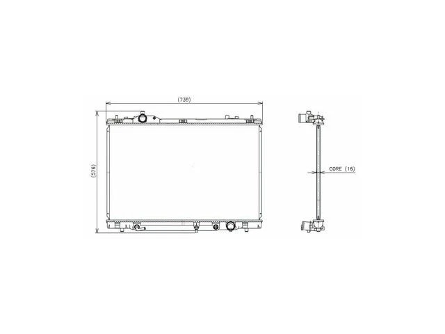Radiador Denso 45DTRV14 para Lexus LS460 2007 2008 2010 2009 Foto 1 de 1