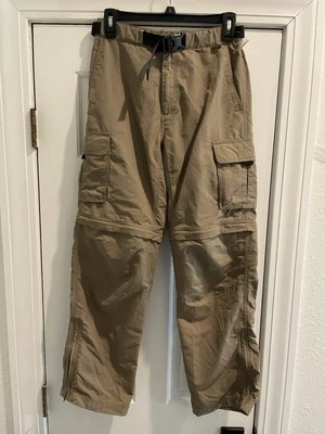 Pantalón cargo convertible Eastern Mountain Sports de nailon con cinturón. Hombre Talla 28x30 Foto 1 de 4