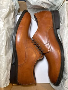 New! Cole Haan Men's Modern Essentials PLNTOE Oxford British Tan Sz 10.5 w/Box - Picture 1 of 6