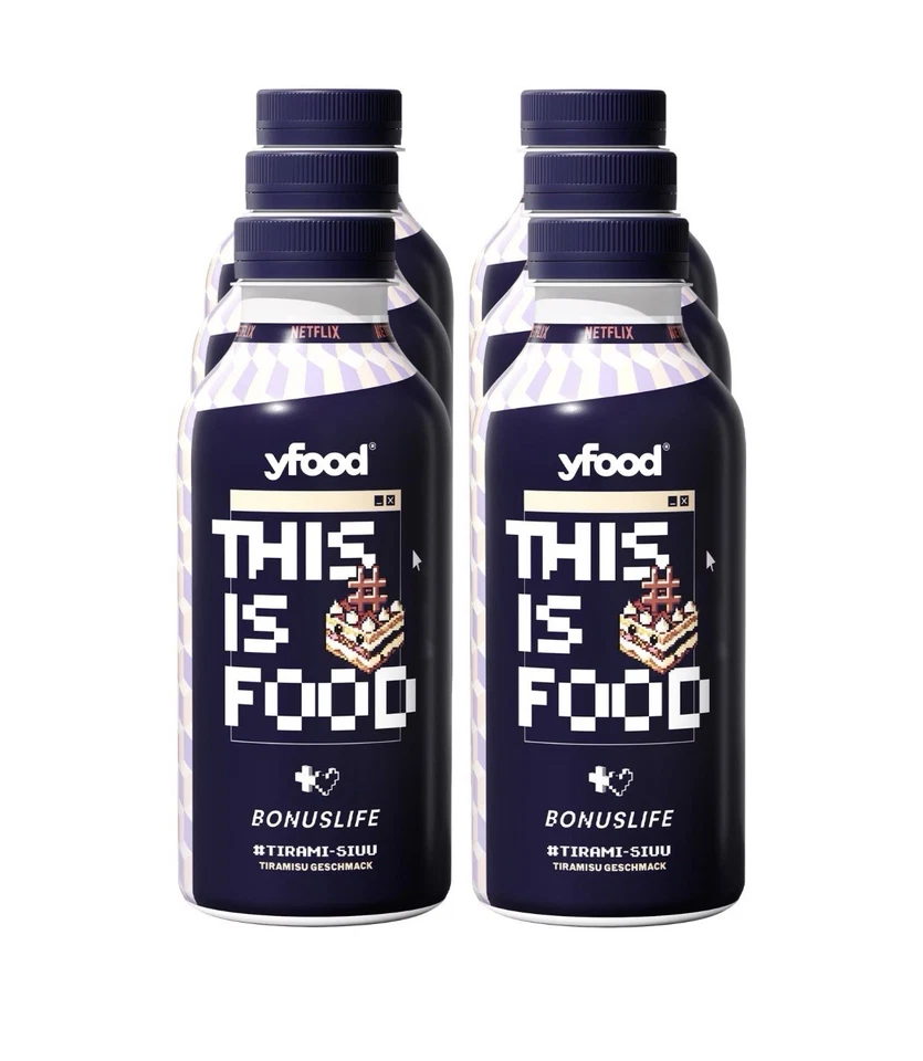 9x Y-Food Bonuslife Netflix Trinkmahlzeit Tiramisu 500 ml - Bild 1 von 1