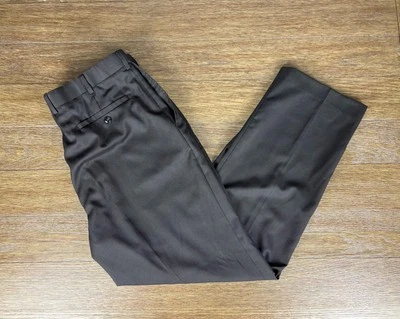 Calça social masculina Louis Raphael Rosso 38x32 preta frente plana mistura de lã  - Imagem 1 de 4