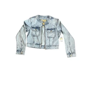 NWT Michael Kors Womens Denim Jacket. Medium. Lt Stonewash. - Picture 1 of 5