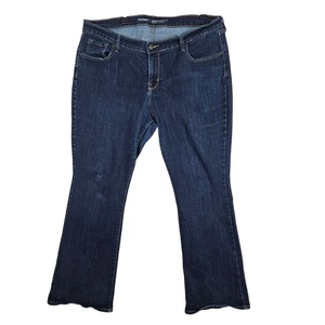 Old Navy Curvy Bootcut Jeans Damen 18 Short Dark Wash Mid-Rise Stretch Y2K - Bild 1 von 11