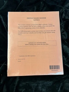 IBM OS/2 Operating System Software Information Sealed Packet - Picture 1 of 4