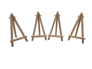 4 mini caballetes de madera - 15 cm de alto x 8 cm de ancho. (NATURAL) - Imagen 1 de 5