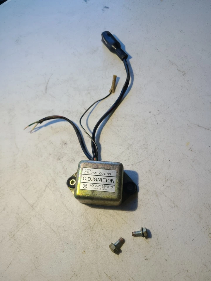 1978 HONDA CR125M ELSINORE CR 125 CDI CAIXA TESTADA GUC - Imagem 1 de 4