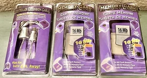 2 Intec Nintendo GameCube 16 MB Memory Card NEW 2003 & 1 Controller Extension W - Picture 1 of 2