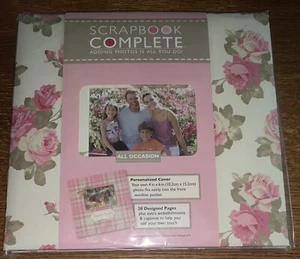New Tapestry CR Gibson Complete Scrapbook Album 12x12 All Occasion Pink Floral - Picture 1 of 11