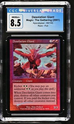 DESOLATION GIANT Apocalypse Foil Rare CGC 8.5 MTG [Nostalgium] - Image 1 of 2