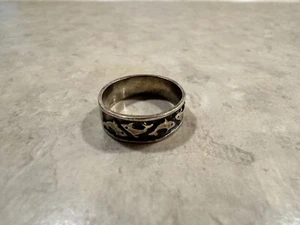 Anello Delfino Argento Sterling 925, Anello Estivo Taglia 11 - Foto 1 di 6