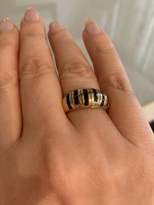 Ring gold 750 Saphir Und Diamanten Gr 55 Massiv Wie Neu - Bild 1 von 11