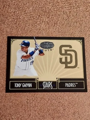 TONY GWYNN 2004 LEAF CERTIFIED CUTS STARS CARD S-17.#428/599.PADRES - Image 1 of 2