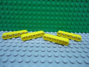 Lego 4 Yellow Technic 1x5 brazo levadizo grueso NUEVO - Imagen 1 de 1