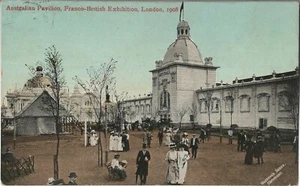 POSTAL OFICIAL FRANCO BRITÁNICO DE EXPOSICIÓN VALENTÍN PABELLÓN AUSTRALIANO 1908 - Imagen 1 de 2